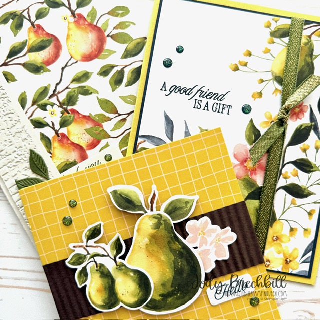 Perfectly Pear-fect: ending July with Juicy Fun Folds!