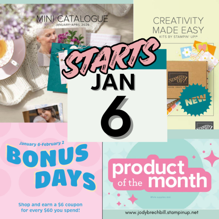 What’s New on January 6: Mini Catalog Release, New Kits, Product of the Month, and Bonus Days