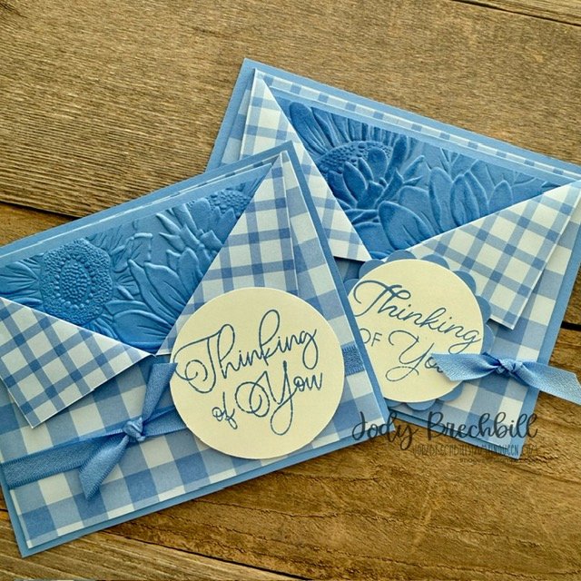 Gingham Gallery Designer Paper Card | Free Online Card Making Class- the fun fold you’ve been asking about